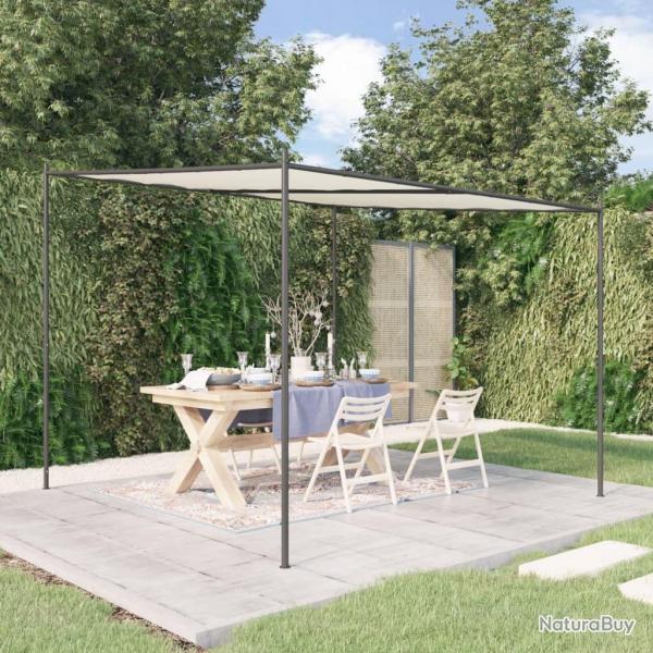 Belvdre blanc 3x3 m 180 g/m tissu et acier alsavelo