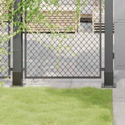 Bases de poteau carrées 12 pcs anthracite 81x81 mm alsavelo