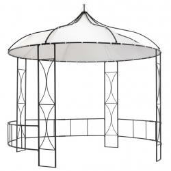 Belvédère 300 x 290 cm Blanc Rond alsavelo