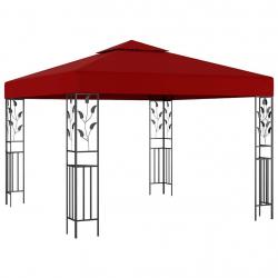 Belvédère 3x3 m Rouge bordeaux alsavelo