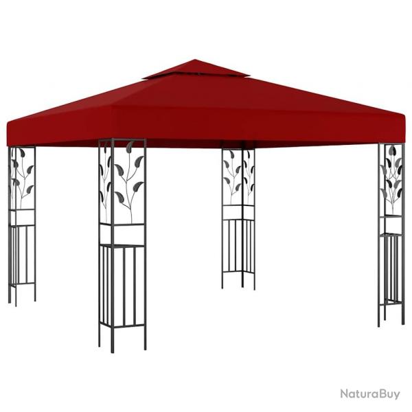 Belvdre 3x3 m Rouge bordeaux alsavelo