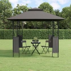 Belvédère avec toit anthracite 300x300x270 cm acier alsavelo