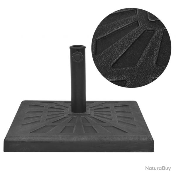 Base carre de parasol Rsine Noir 19 kg alsavelo