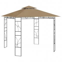 Belvédère 3x3x2,7 m Taupe 160 g/m² alsavelo
