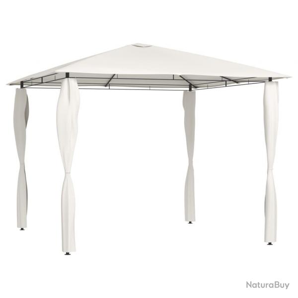 Belvdre avec revtement de poteaux 3x3x2,6 m Crme 160 g/m alsavelo