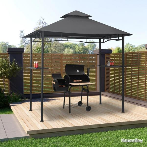 Belvdre de barbecue 240x150x255 cm Anthracite Acier alsavelo