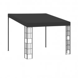 Belvédère mural 3x3 m Anthracite Tissu alsavelo