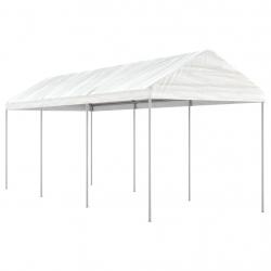 Belvédère avec toit blanc 6,69x2,28x2,69 m polyéthylène alsavelo