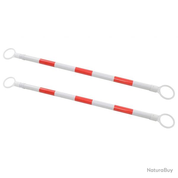 Barre rtractable pour cnes 2 pcs Plastique 116-197 cm alsavelo