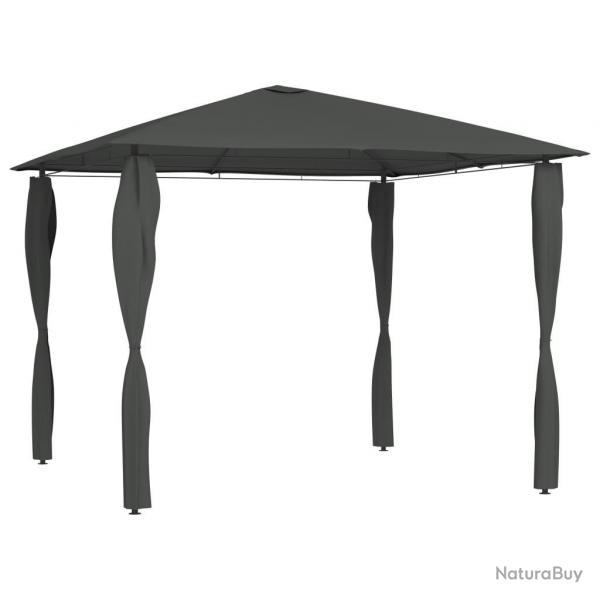 Belvdre  revtement de poteaux 3x3x2,6 m Anthracite 160 g/m alsavelo