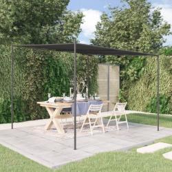 Belvédère anthracite 3x3 m 180 g/m² tissu et acier alsavelo