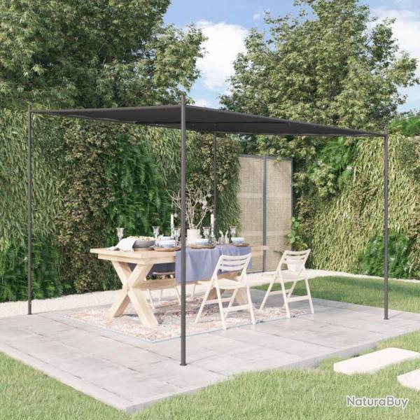 Belvdre anthracite 3x3 m 180 g/m tissu et acier alsavelo
