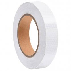 Bande réfléchissante Blanc 2,5 cmx20 m PVC alsavelo