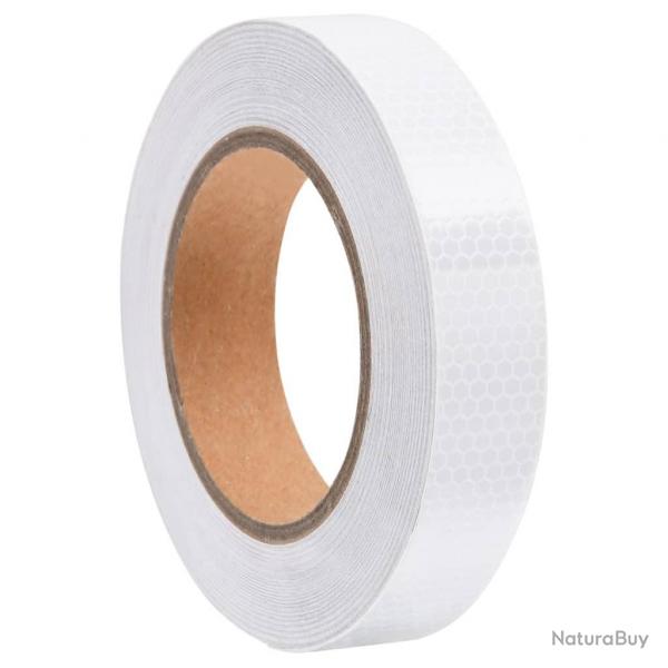 Bande rflchissante Blanc 2,5 cmx20 m PVC alsavelo