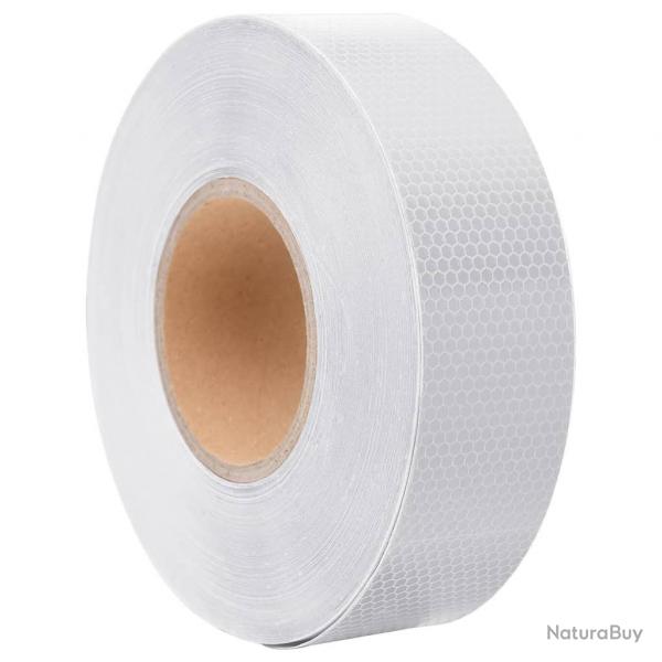 Bande rflchissante Blanc 5 cmx50 m PVC alsavelo