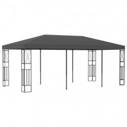 Belvédère 3x6 m Anthracite Tissu alsavelo