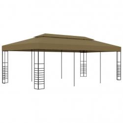 Belvédère 6x3x2,7 m Taupe 180 g/m² alsavelo