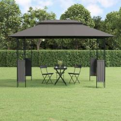 Belvédère avec toit anthracite 400x300x270 cm acier alsavelo