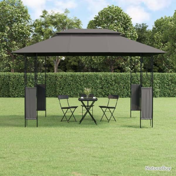 Belvdre avec toit anthracite 400x300x270 cm acier alsavelo