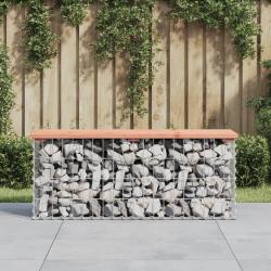 Banc jardin design gabion 103x31,5x42 cm bois massif de douglas alsavelo