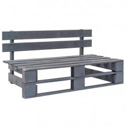 Banc palette de jardin bois gris alsavelo