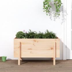 Lit surélevé de jardin 101x50x57 cm bois de pin massif alsavelo