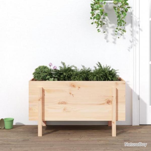 Lit surlev de jardin 101x50x57 cm bois de pin massif