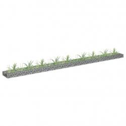 Lit surélevé à gabion Acier galvanisé 360x30x10 cm alsavelo