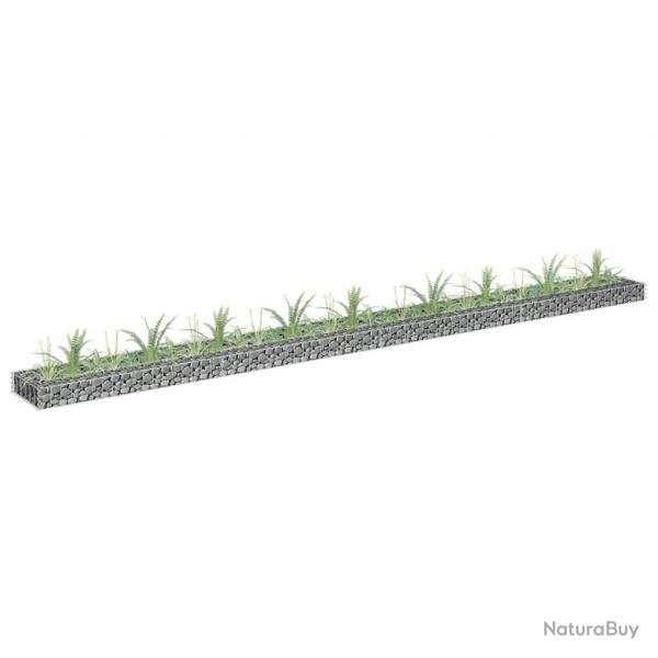 Lit surlev  gabion Acier galvanis 360x30x10 cm alsavelo