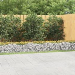 Lit surélevé à gabions arqué 600x50x50 cm Fer galvanisé alsavelo