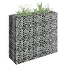 Lit surélevé à gabion Acier galvanisé 90x30x90 cm