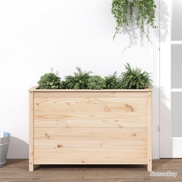 Lit surlev de jardin 119,5x40x78 cm bois de pin massif alsavelo