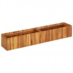 Lit surélevé de jardin 150x30x25 cm Bois massif d'acacia alsavelo