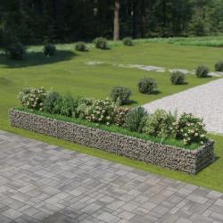 Lit surélevé à gabion Acier galvanisé 540x90x50 cm alsavelo