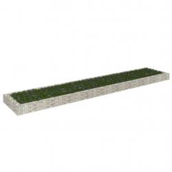 Lit surélevé à gabion Acier galvanisé 500x100x20 cm alsavelo