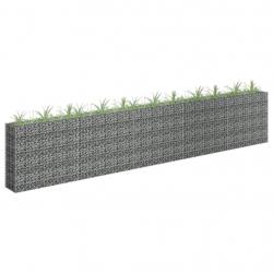 Lit surélevé à gabion Acier galvanisé 450x30x90 cm alsavelo