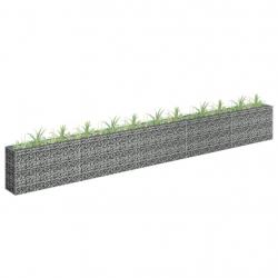 Lit surélevé à gabion Acier galvanisé 450x30x60 cm alsavelo