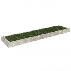 Lit surélevé à gabion Acier galvanisé 400x100x20 cm alsavelo