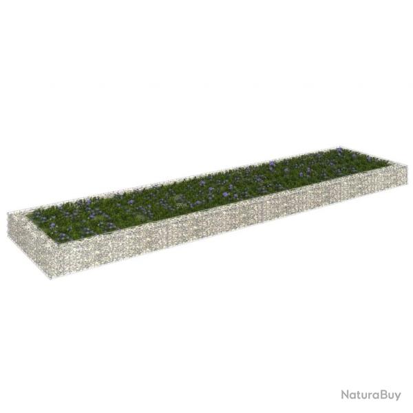 Lit surlev  gabion Acier galvanis 400x100x20 cm alsavelo
