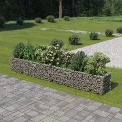 Lit surélevé à gabion Acier galvanisé 360x50x50 cm alsavelo