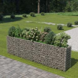 Lit surélevé à gabion Acier galvanisé 360x50x100 cm alsavelo