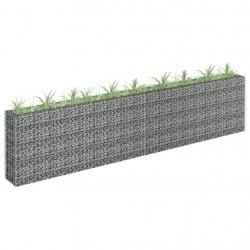Lit surélevé à gabion Acier galvanisé 360x30x90 cm alsavelo