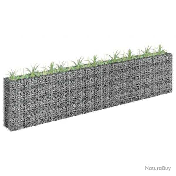 Lit surlev  gabion Acier galvanis 360x30x90 cm alsavelo