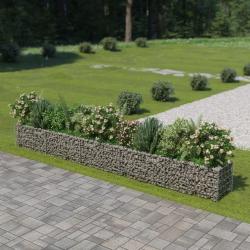 Lit surélevé à gabion Acier galvanisé 450x50x50 cm alsavelo
