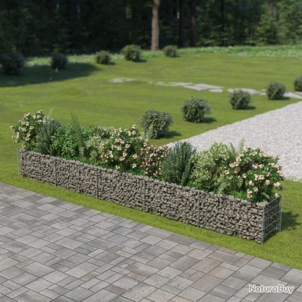 Lit surlev  gabion Acier galvanis 450x50x50 cm alsavelo