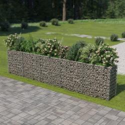Lit surélevé à gabion Acier galvanisé 450x50x100 cm alsavelo