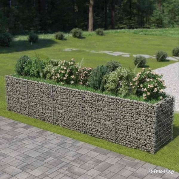 Lit surlev  gabion Acier galvanis 450x90x100 cm