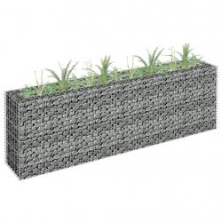 Lit surélevé à gabion Acier galvanisé 180x30x60 cm alsavelo