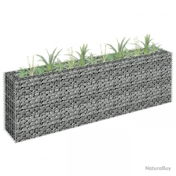 Lit surlev  gabion Acier galvanis 180x30x60 cm