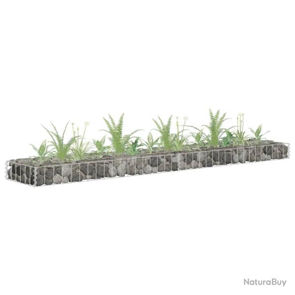 Lit surlev  gabion Acier galvanis 180x30x10 cm alsavelo